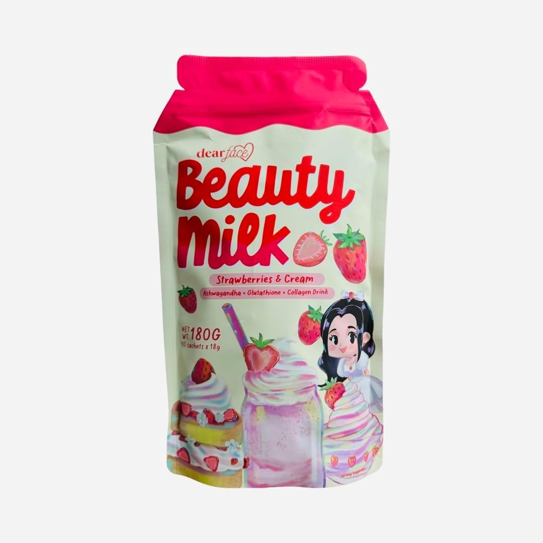 Generic Dear Face Beauty Strawberries & Cream Collagen Drink Powder 6