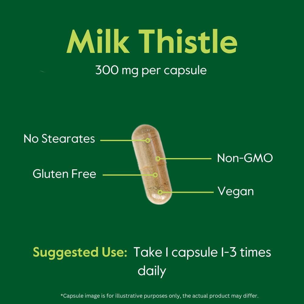 BESTVITE Milk Thistle 300mg Capsules, 240 Count