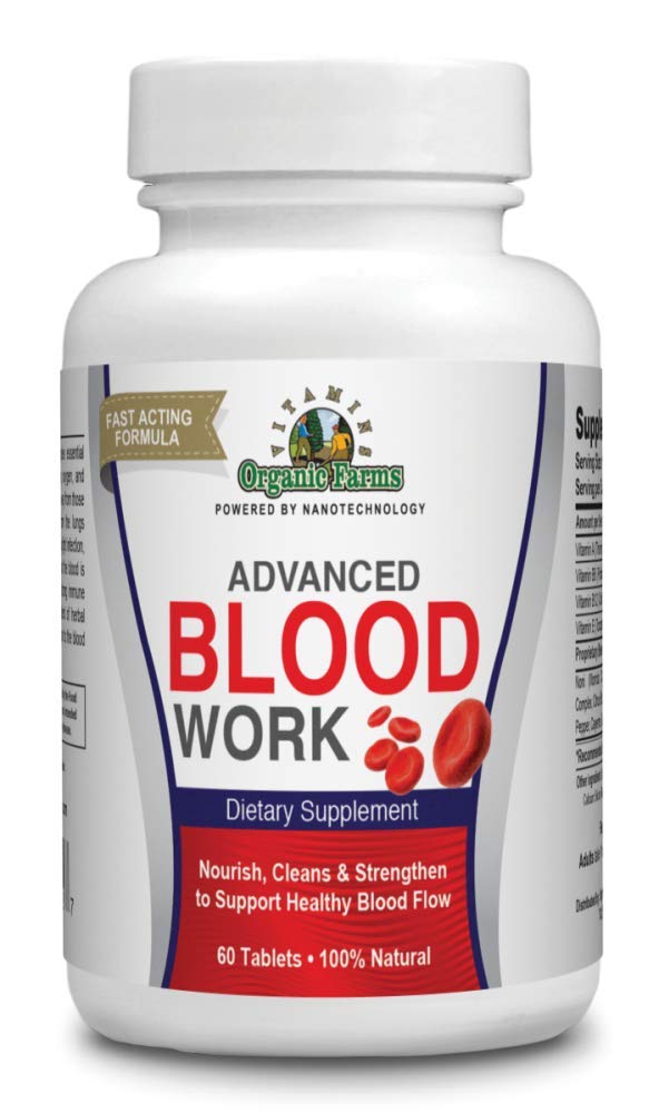 Organic Farms Vitamins Blood Work, 60 Tablets
