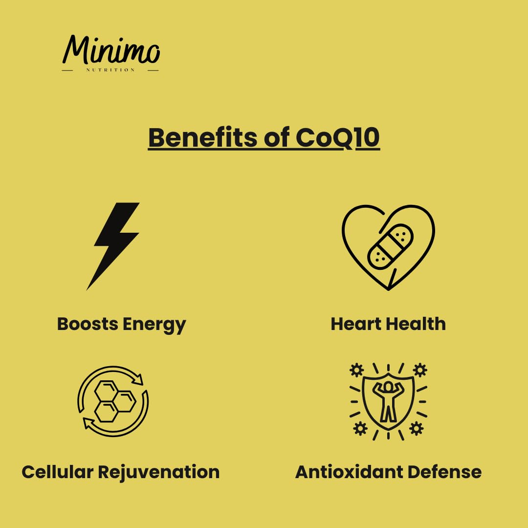 Minimo Nutrition CoQ10 Ubiquinone 200mg 30 Capsules