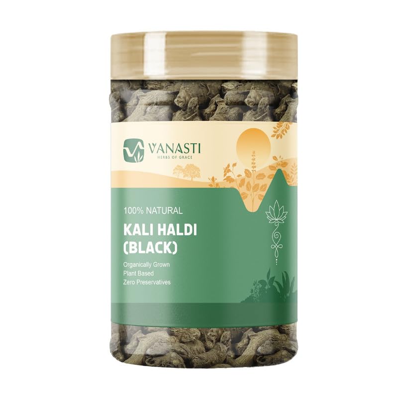 VANASTI Kali Haldi NAR Kachur Narkchaur Curcuma Zerumbet Zedoary Root Black Turmeric Powder 3.52 oz