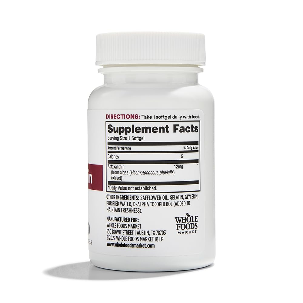 Whole Foods Market Astaxanthin 12mg, 30 Softgels