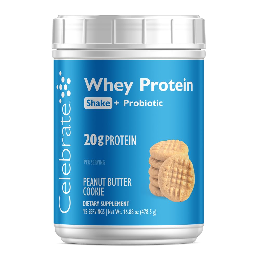 Celebrate Bariatric Supplements Rebuild Protein Powder with Probiotics & Prebiotics Whey Isolate Protein, 16.2 oz
