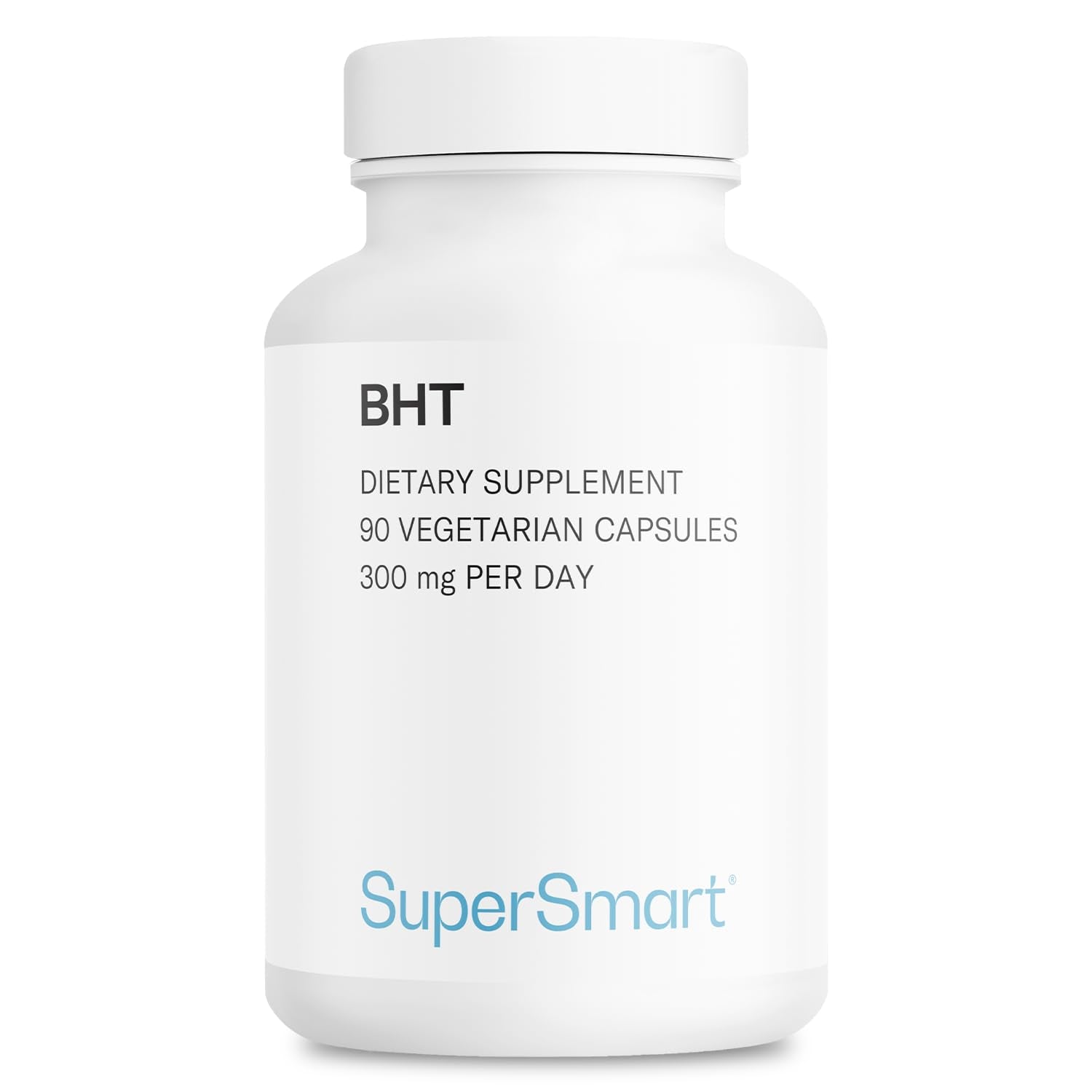 Supersmart BHT Supplement 300mg per Day Capsule, 90 Capsules