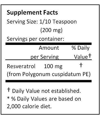 NuSci Pure Resveratrol Powder Standardized 50% Extracted from Polygonum Cuspidatum Root, 35.274 oz