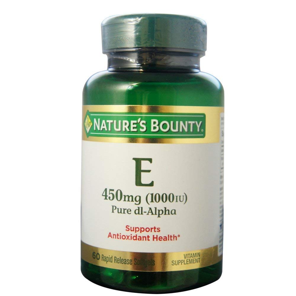 Nature's Bounty Vitamin E 1000 IU Softgels 180