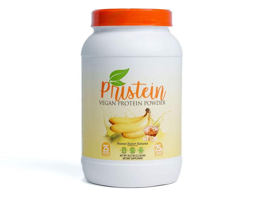 Pristein Vegan Protein Powder Peanut Butter Banana Flavor, 500