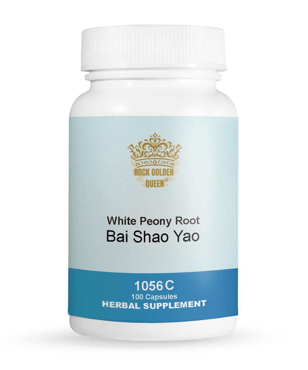 Rock Golden Queen Bai Shao Yao Chinese Peony Root Capsules 100 Count