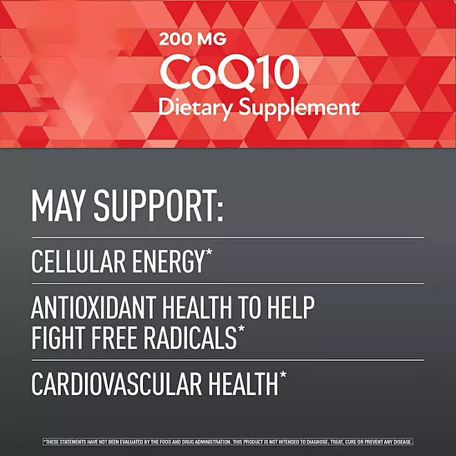 Generic CoQ10 200 mg Capsule 180 Count