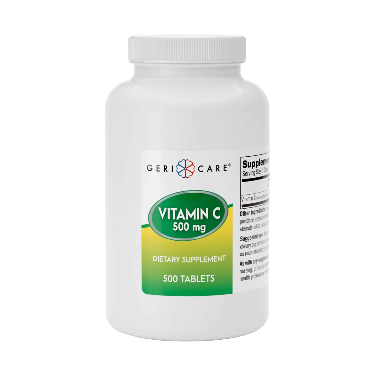 GeriCare Vitamin C 500 mg Tablet, 500 Count