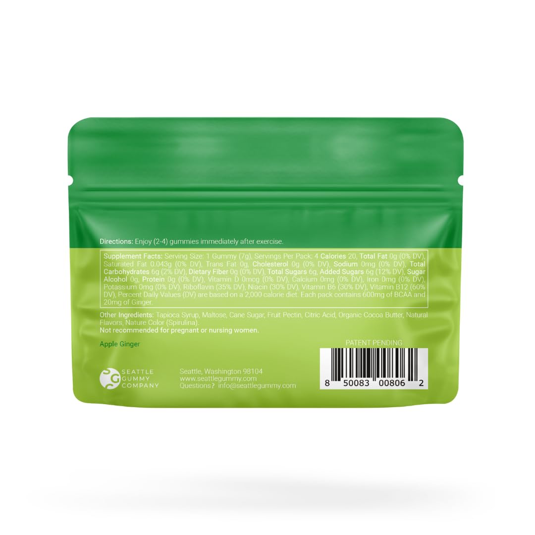 SGC Recover Post-Workout Gummies Apple Ginger, 12-Pack