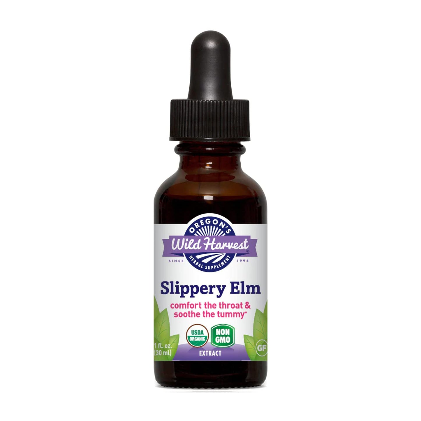 Oregon's Wild Harvest 1:4 Organic Slippery Elm Extract Capsule, 1 Capsule