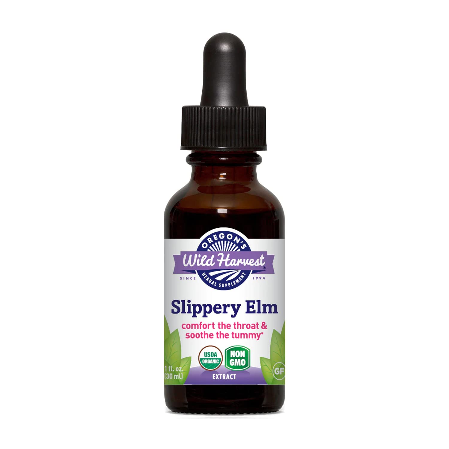 Oregon's Wild Harvest 1:4 Organic Slippery Elm Extract Capsule, 1 Capsule