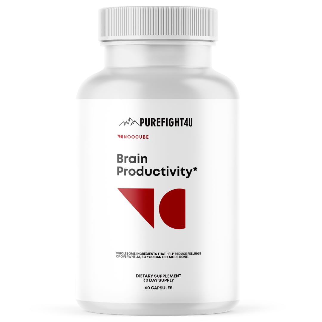 PureFight4U Brain Productivity Supports Focus, Memory & Cognitive Function 60 Capsules