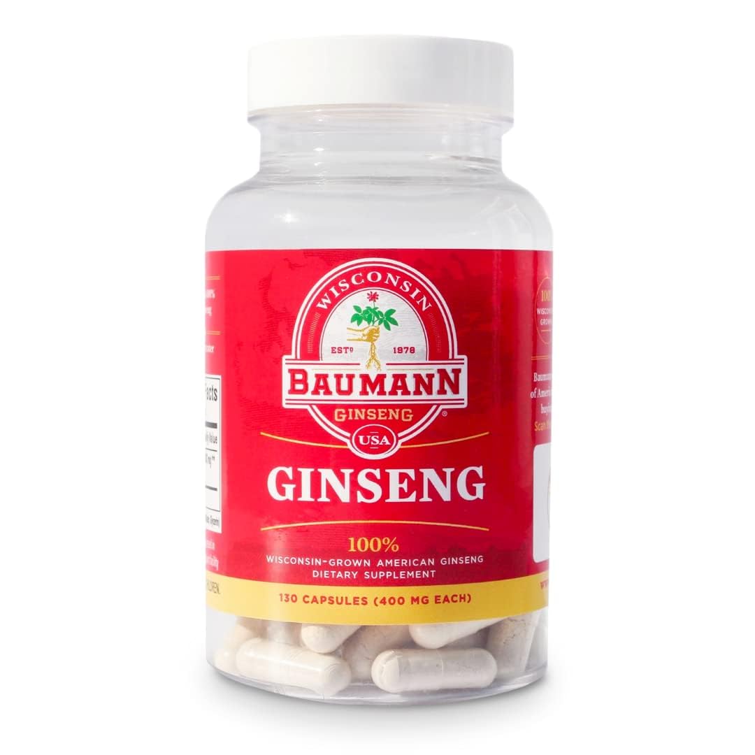 Baumann Wisconsin Ginseng Capsules 60 Capsules