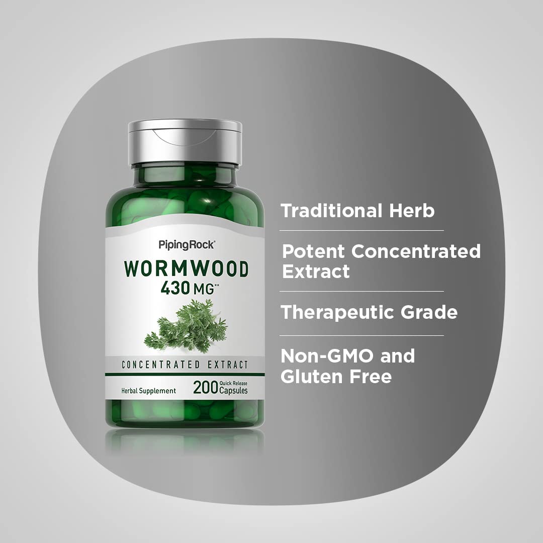 Piping Rock Wormwood Capsules 200 Count