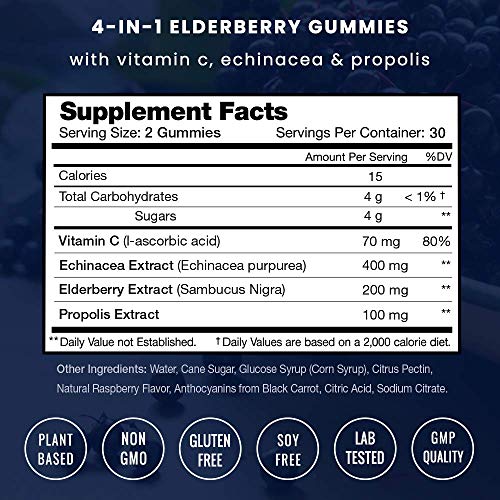NutraChamps Elderberry Capsules and Gummies Bundle, 2-Pack