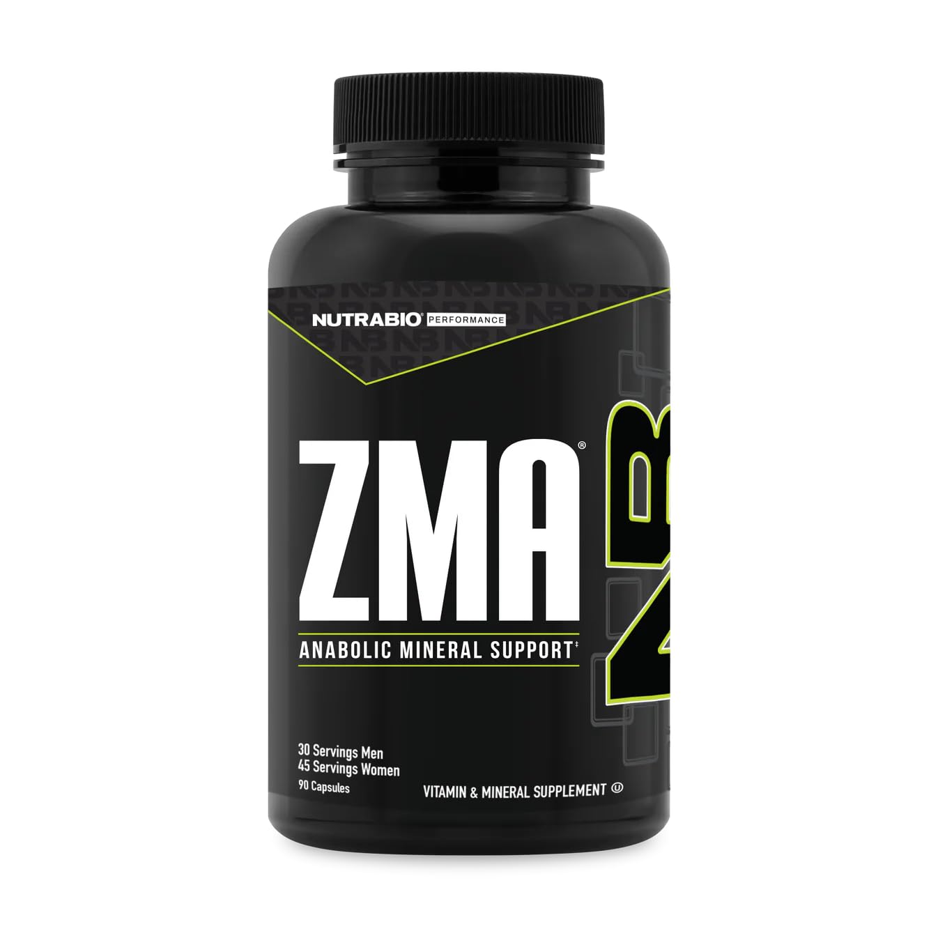NutraBio ZMA Capsules, 90 Count
