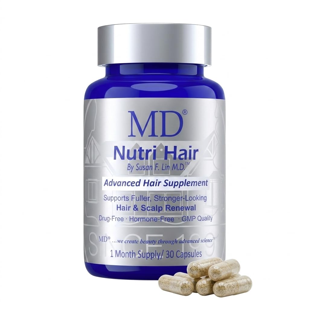 MD Nutri Hair Biotin Supplement Capsules, 30 Count