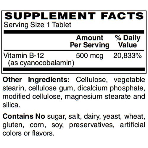 BariatricPal Vitamin B-12 500mcg Tablet - Cherry Flavored, 100 Count