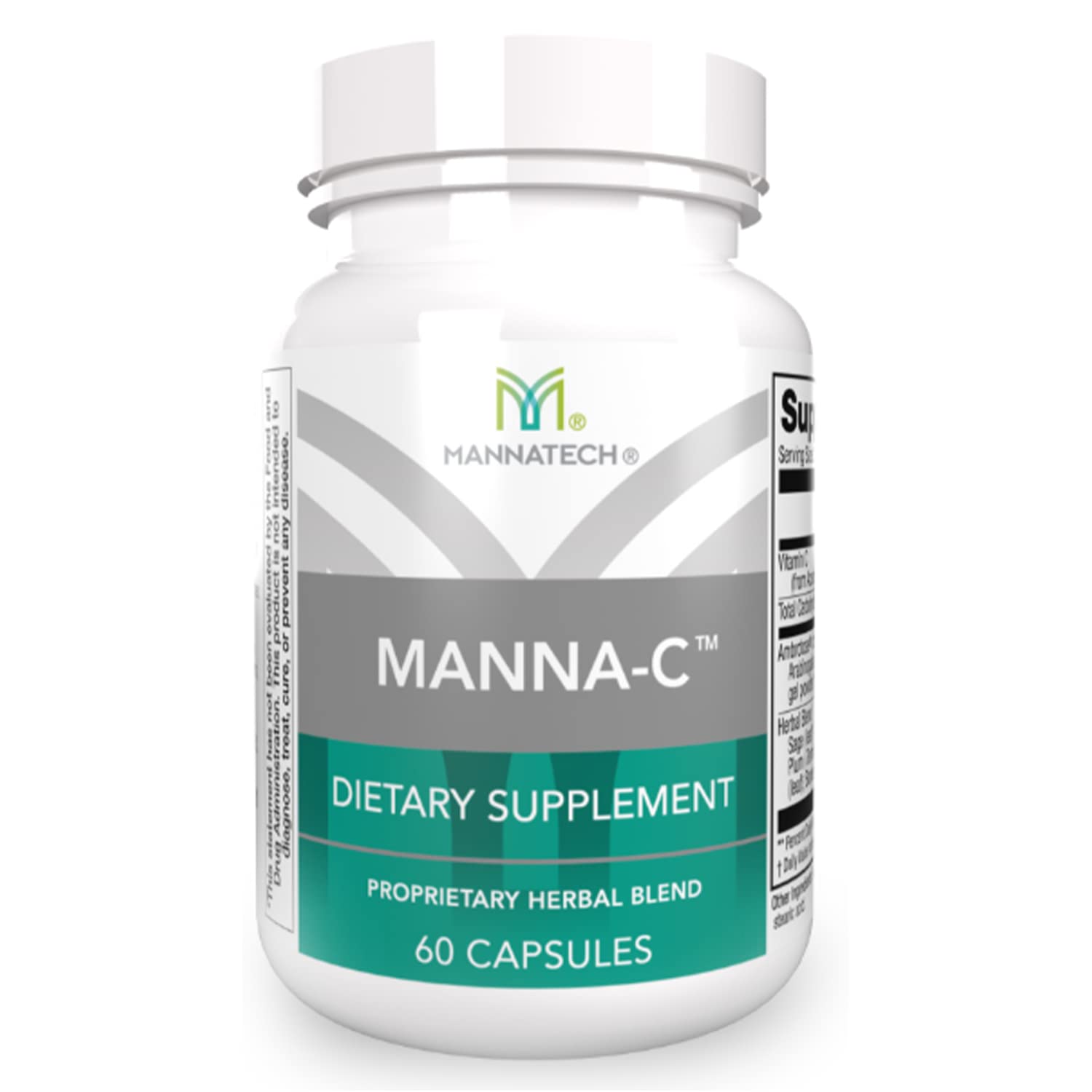 Mannatech Manna-C Nasal and Sinus Support with Immune Defense Vitamin C & Glycans Capsule, 1 Count