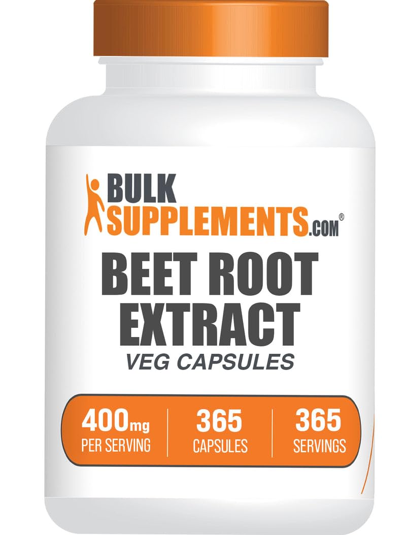 BulkSupplements Beet Root Extract Capsules, 365 Capsules