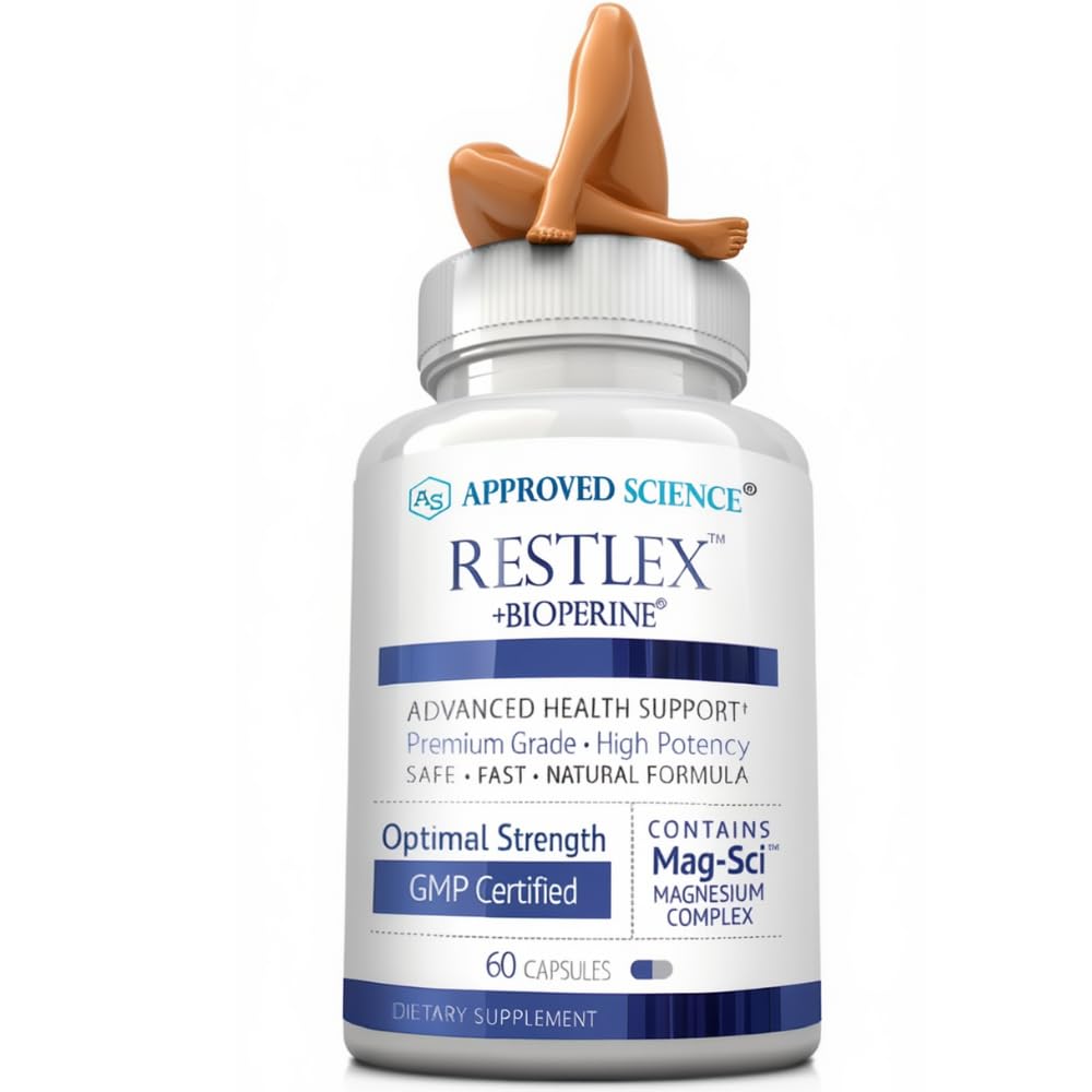 Approved Science Restlex for Restless Legs Magnesium Glycinate Capsules, 60 Count