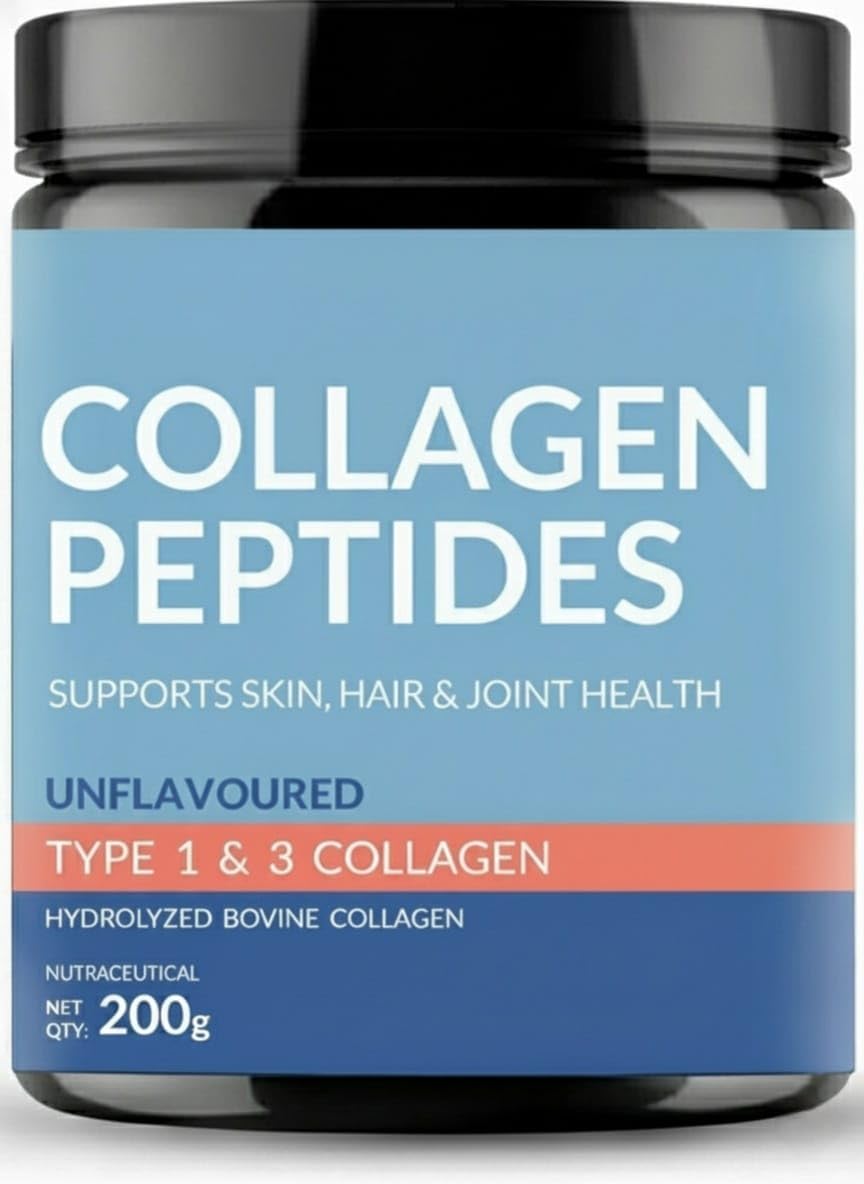 Generic Collagen Supplements Hydrolyzed Collagen Powder for Women & Men Peptides Unflavored for Skin & Hair 200g 7.06 Ounce