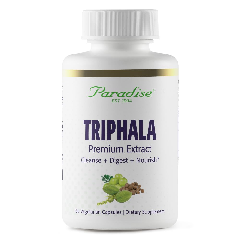 Paradise Herbs Organic Triphala Extract Capsule 60 Count