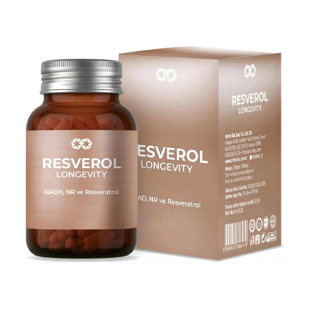 Resverol NAD Supplement with Nicotinamide Riboside (NR), Antioxidant Formula, Vegan, Non-GMO, Gluten Free, 30 Capsules