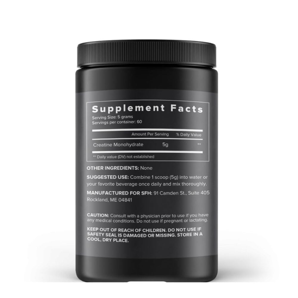 SFH Creatine Monohydrate Powder Micronized Pure Unflavored Fitness Supplement 10.58