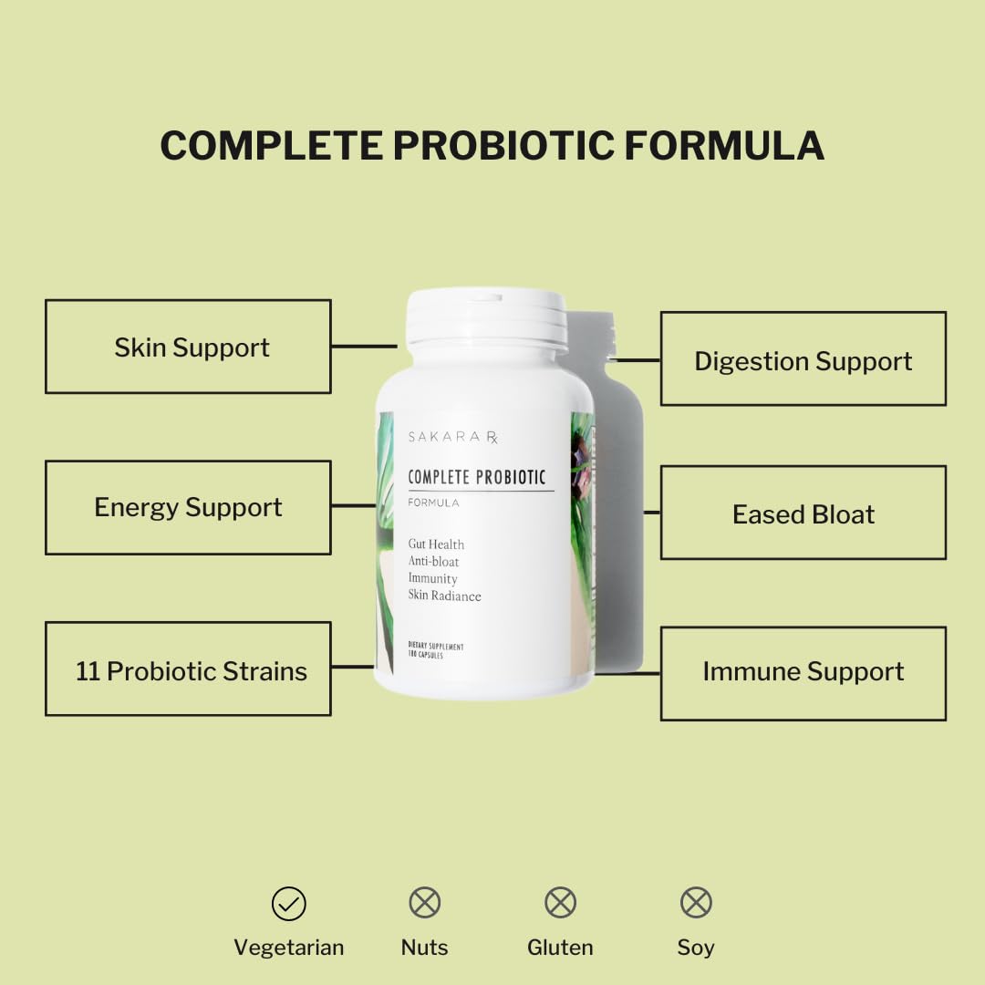 SAKARA Complete Probiotic for Women 180 Capsules