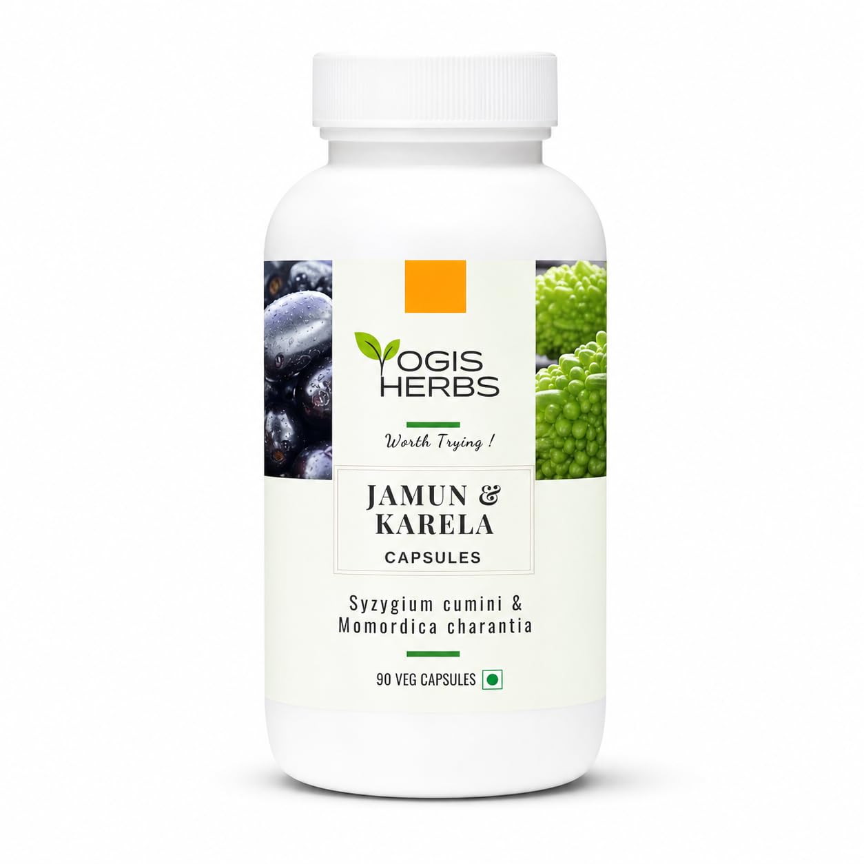 YOGIS HERBS Jamun & Karela Capsules, 90 Capsules