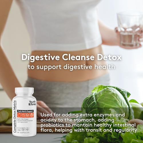 Youth & Tonic Whole Body Cleanse Detox Complete Matrix Capsules, 180 Capsules