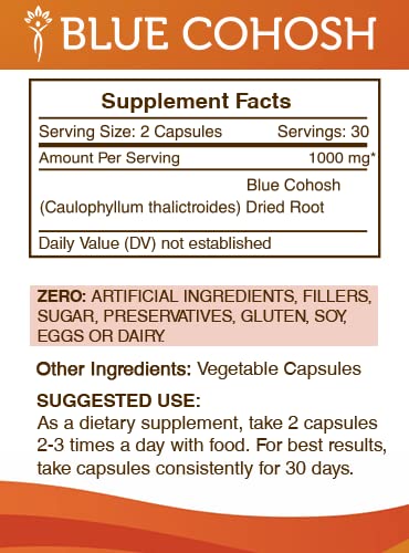 Secrets of the Tribe Blue Cohosh 60 Capsules
