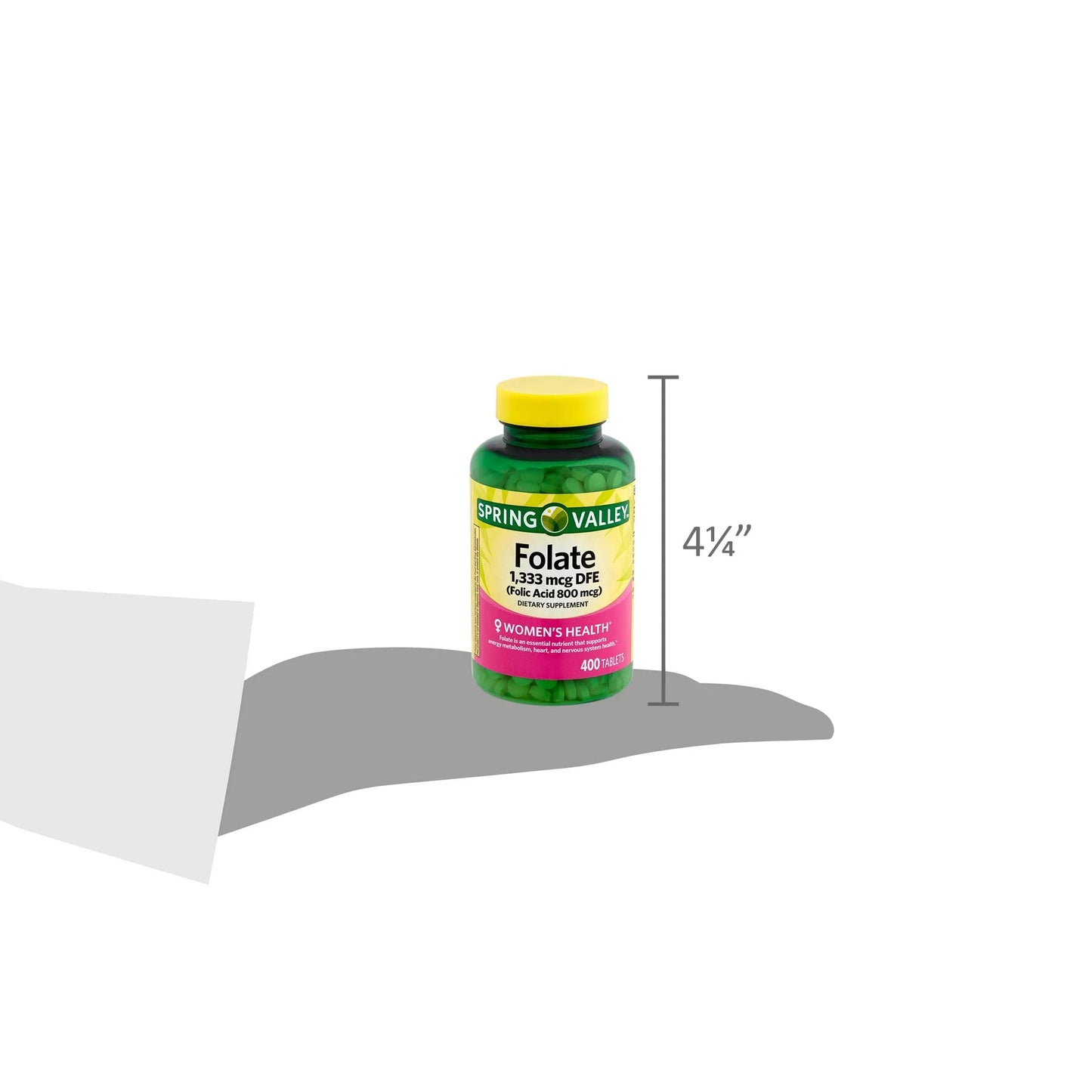 LUAL Folate Dietary Supplement Tablet, 400 Count