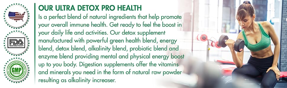 Qivaro Ultra Detox Pro Health Detox Cleanse Supplement 90 Capsules