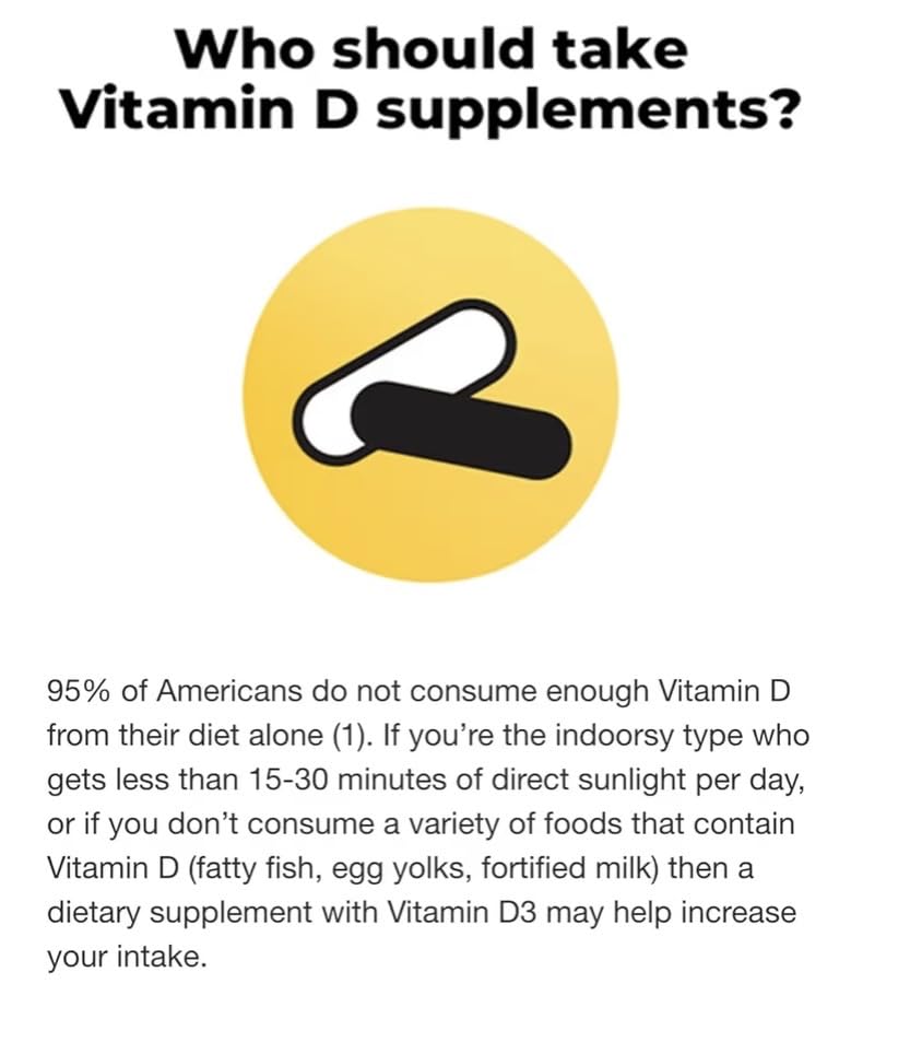 Generic Vitamin D3 25mcg (1000 IU) Softgels, 650 Count