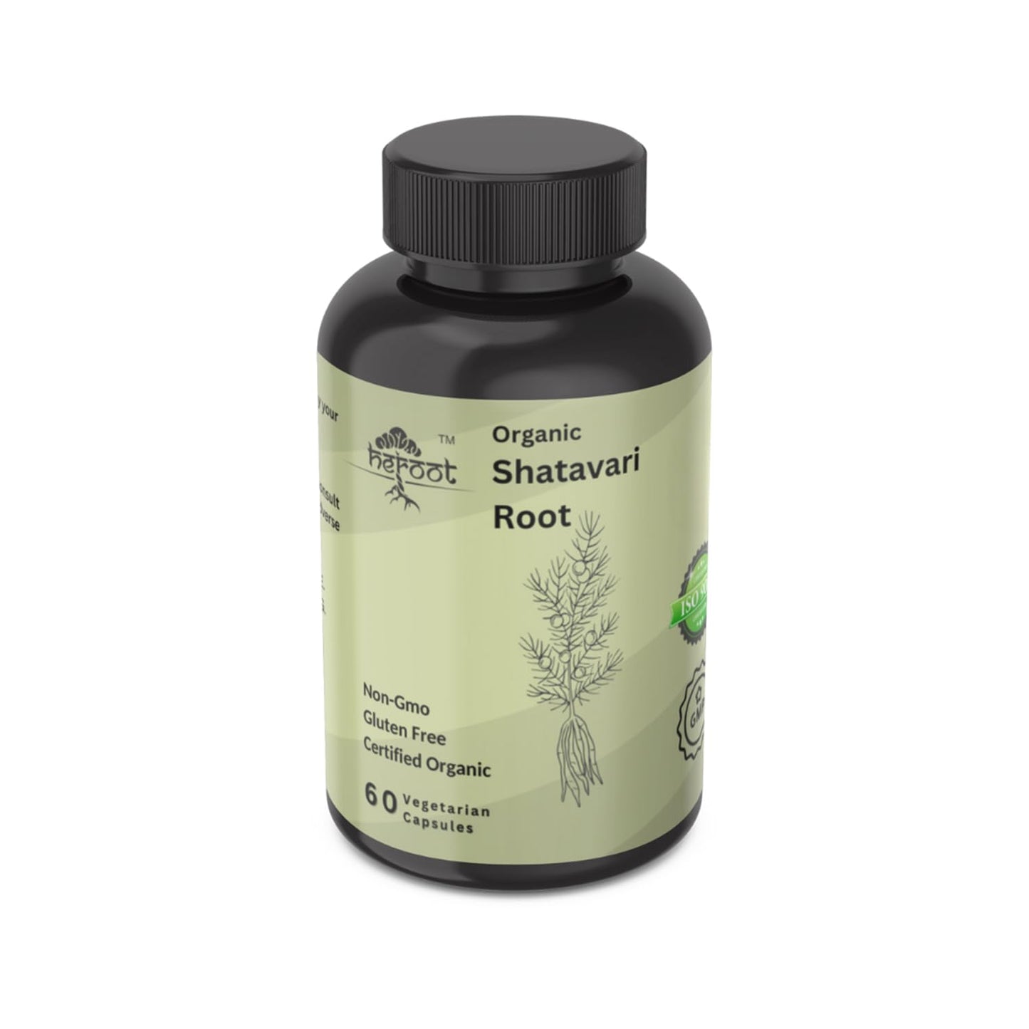 Heroot Shatavari Root 500mg (Asparagus racemosus) Capsules, 120 Count
