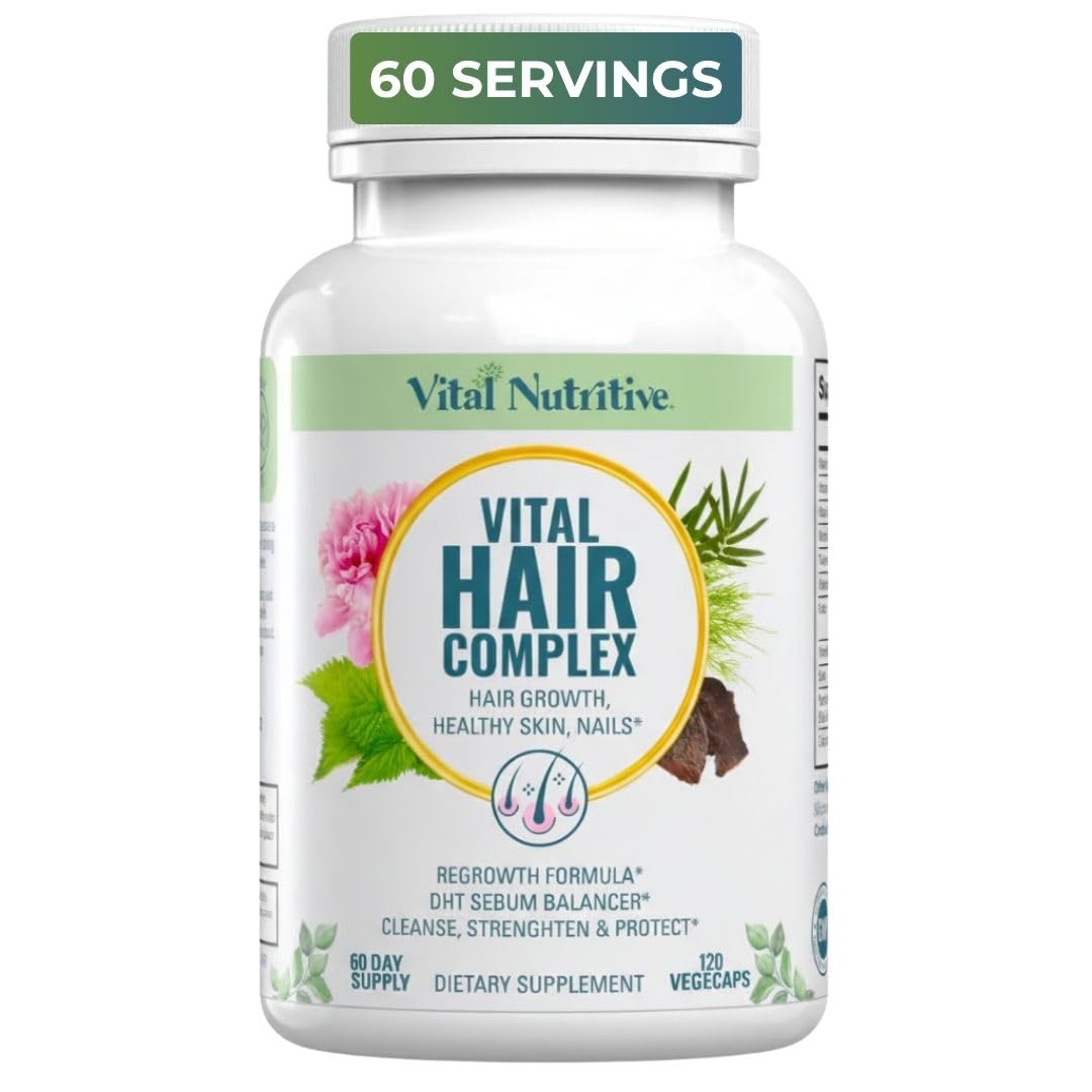 VITAL NUTRITIVE Biotin Hair Growth Vitamins Capsule 120 Count