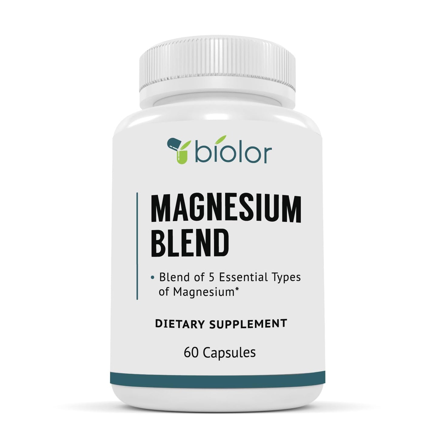 Biolor Magnesium Complex Supplement Capsules 60 Count
