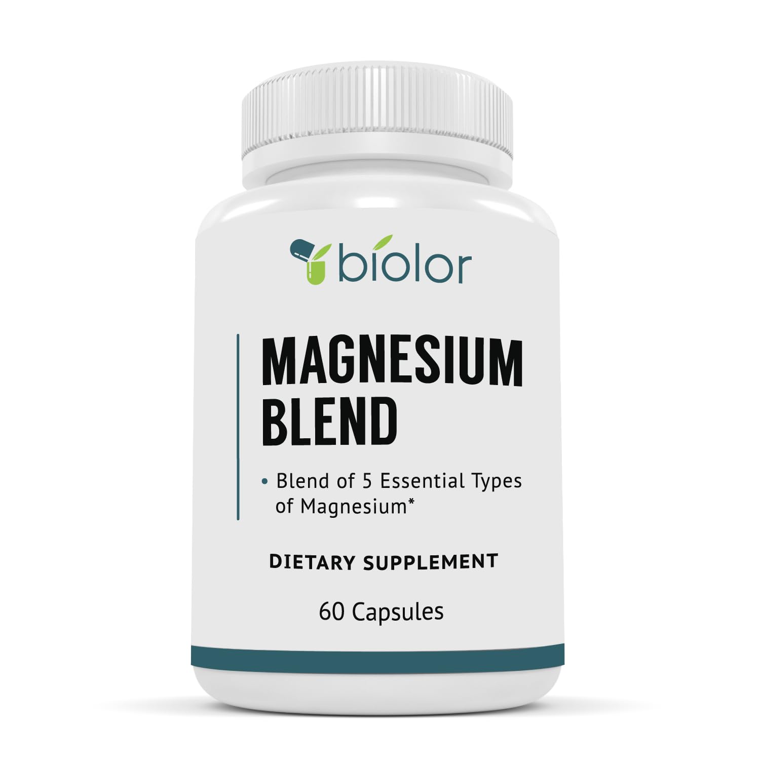 Biolor Magnesium Complex Supplement Capsules 60 Count