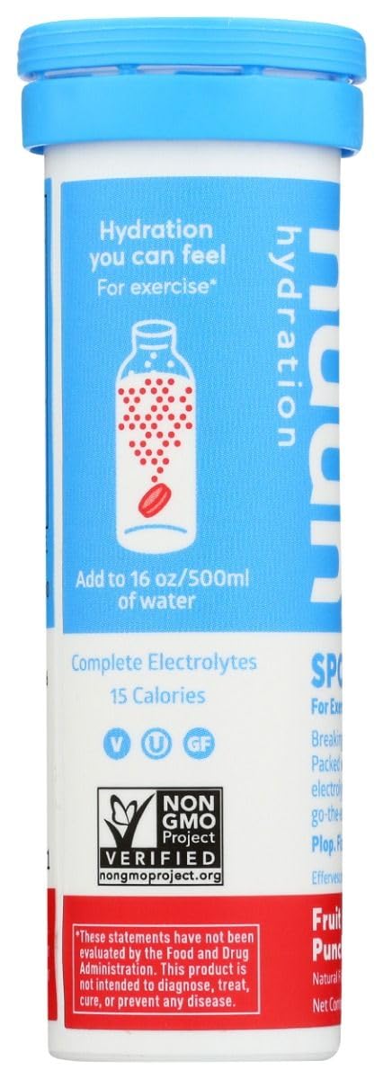 Nuun Active: Fruit Punch Electrolyte Enhanced Drink Tablets, 20 Tablets