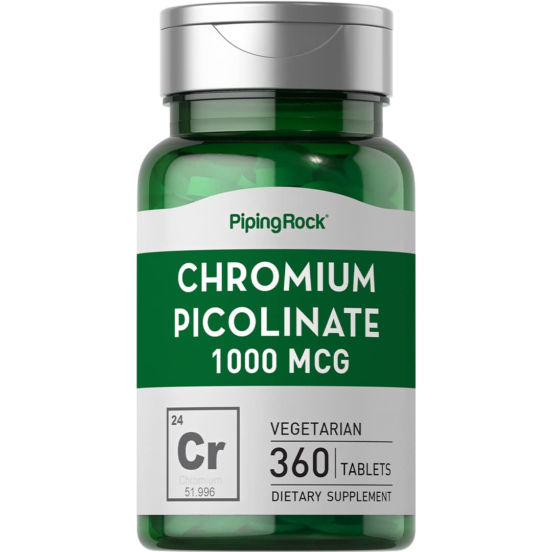 Piping Rock Chromium Picolinate 1000mcg Tablet 360 Tablets