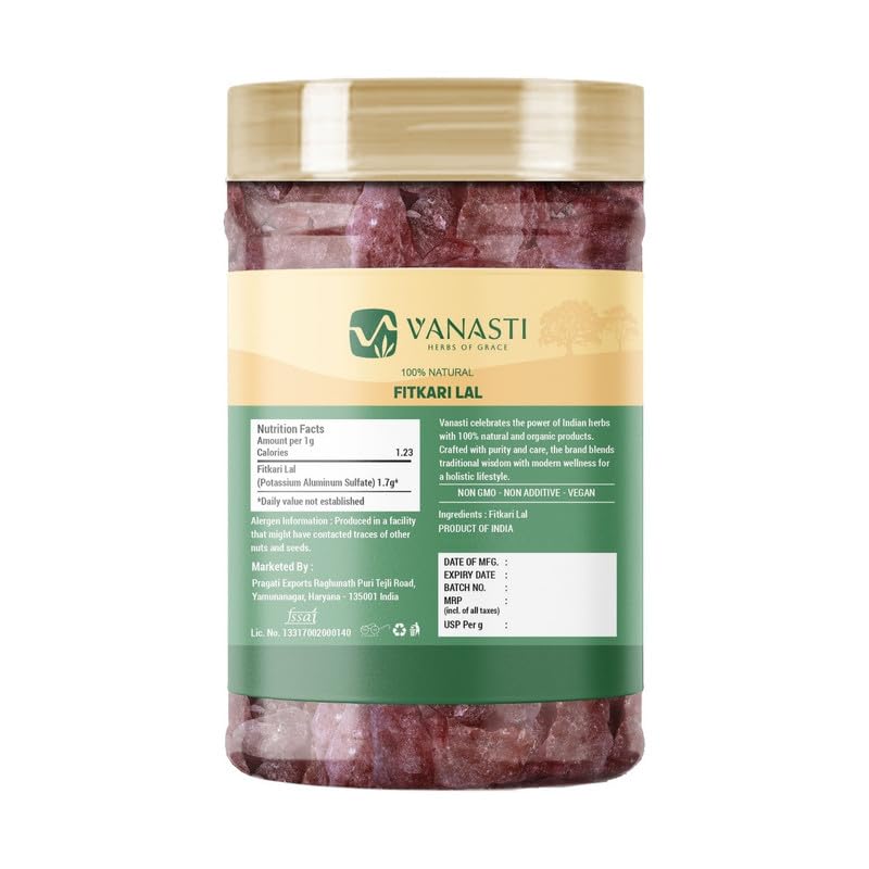 VANASTI Potassium Alum Powder 3.52 Ounces