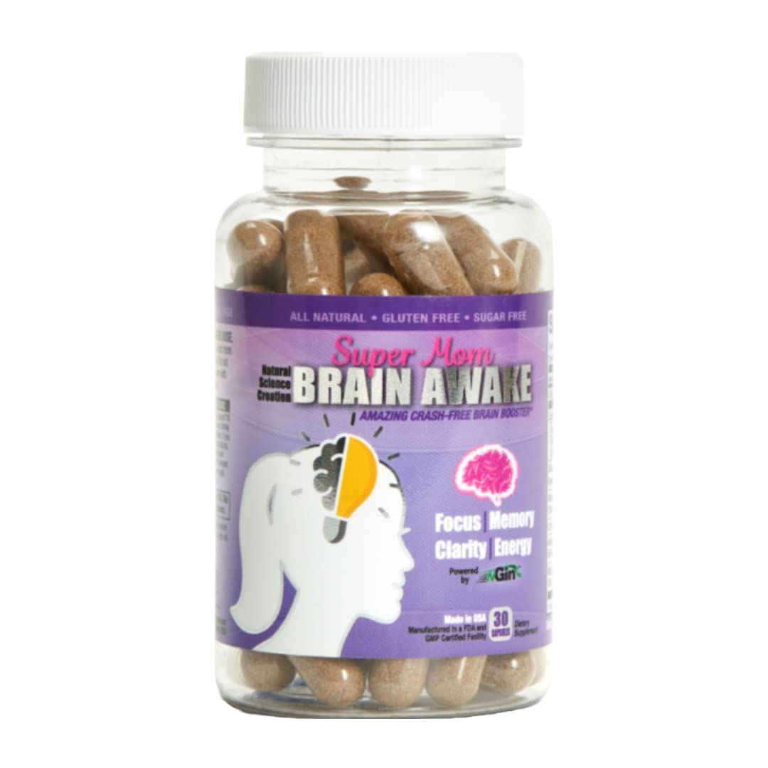 Natural Science Creation Super Mom Brain Awake Natural Energy Capsules 30 Count