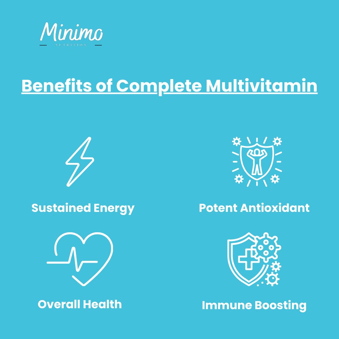 Minimo Nutrition Complete Multivitamin + Immunity Boost Capsule, 60 Capsules
