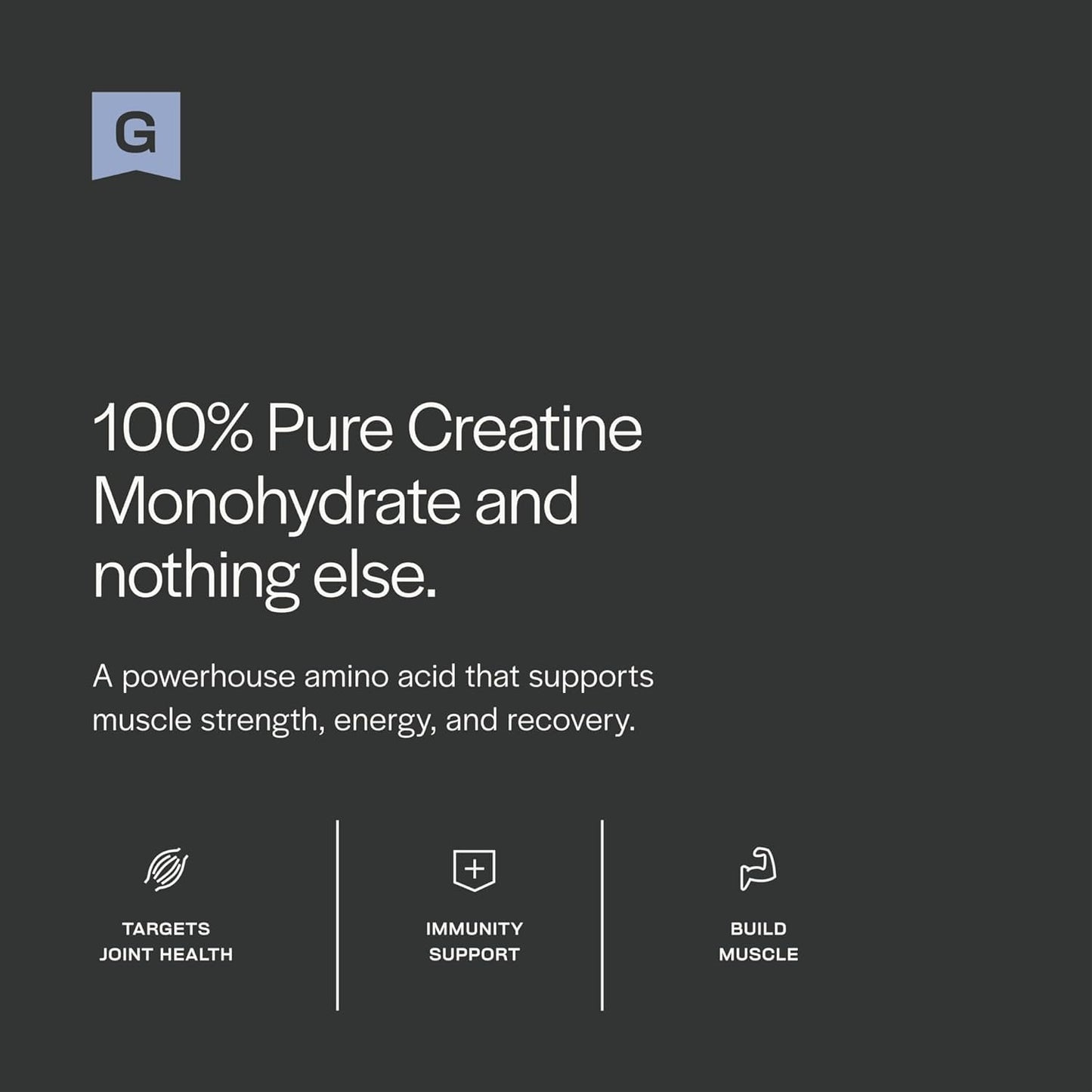 Gainful Creatine Powder, 5g Creatine Monohydrate, 28 Servings