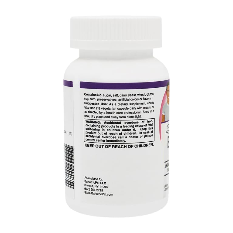 BariatricPal Easy Iron 25mg Capsules, 180 Capsules