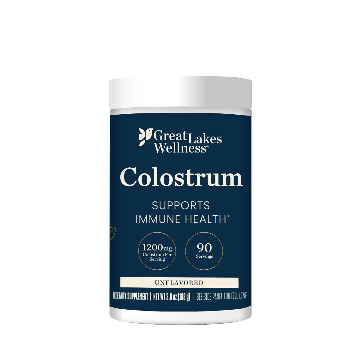Great Lakes Wellness Colostrum Supplement Powder, 46